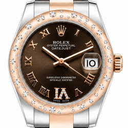 Rolex Datejust 31MM 178341 Everose Gold Two Tone Diamond Watch